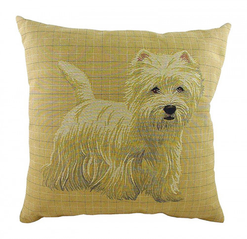 подушка с фото белого терьера westie в Костроме
