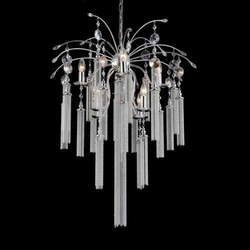 подвесная люстра crystal lux ethno sp8 хром в Костроме