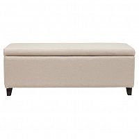 оттоманка dean upholstered storag бежевая в Костроме