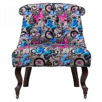 кресло мягкое amelie french country chair бабочки в Костроме