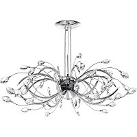 подвесная люстра lightstar tenalia 747164 хром в Костроме