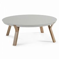 журнальный столик solid la forma (ex julia grup) беленый дуб с матовый серым лаком в Костроме