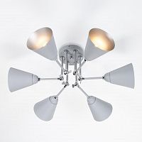 потолочная люстра eurosvet nigella 70052/6 серый/серебро в Костроме