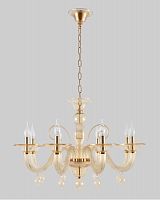 подвесная люстра crystal lux caetano sp-pl8 amber в Костроме
