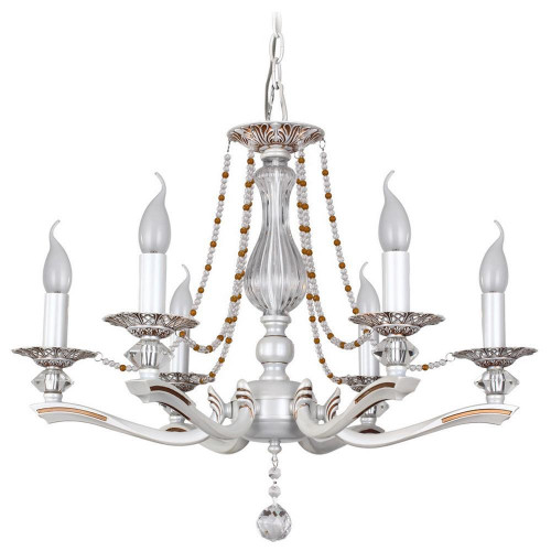 подвесная люстра idlamp eloisa 259/6-whiteplatina в Костроме