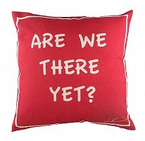 подушка с надписью are we there yet? в Костроме
