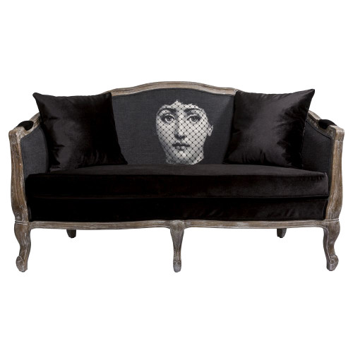диван «вуаль» fornasetti прямой черный в Костроме