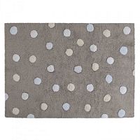ковер tricolor polka dots серый голубой в Костроме