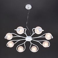 подвесная люстра eurosvet camomile 70089/8 белый с серебром в Костроме