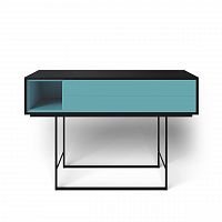 консоль с ящиками на металлических ножках голубая quadro new в Костроме
