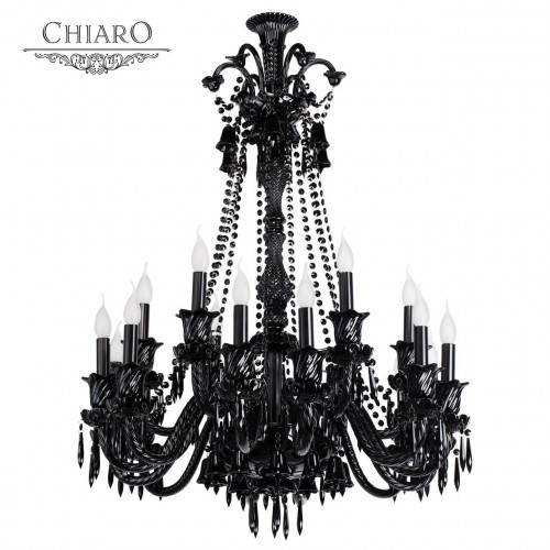 подвесная люстра chiaro барселона 313010818 черная в Костроме