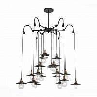 подвесная светодионая люстра st luce curiosita sl270.403.18 коричневая в Костроме
