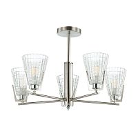 потолочная люстра lumion janna 4409/5c матовый никель, белая в Костроме
