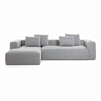 диван blok sofa 3 левый угол светло-серый от la forma (ex julia grup) в Костроме