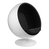 кресло eero aarnio style ball chair черное в Костроме