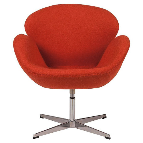 кресло swan chair красное в Костроме