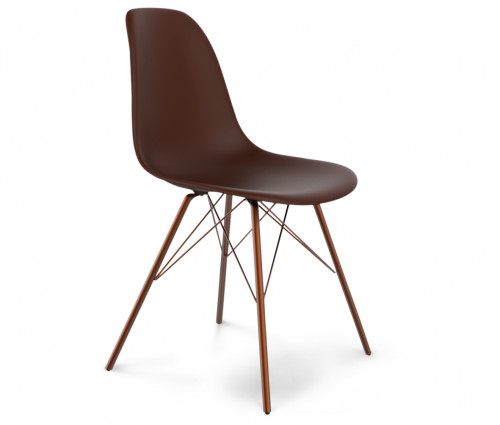 стул dsr коричневый s37 (eames style) в Костроме