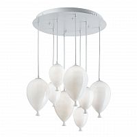 подвесная люстра ideal lux clown sp8 bianco в Костроме