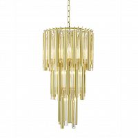 люстра gigi 7 gold от delight collection прозрачная/золото в Костроме