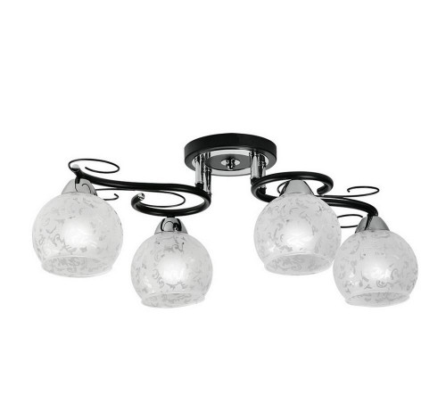 потолочная люстра idlamp carmela 234/4pf-blackchrome в Костроме