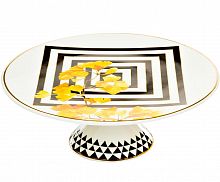 подставка для торта 20 см желтый орнамент в Костроме