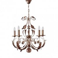 люстра 4962/5_v0580 от mm lampadari коричневая в Костроме