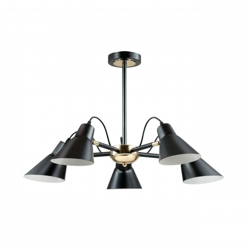 потолочная люстра lumion naomi 3709/5c черная в Костроме