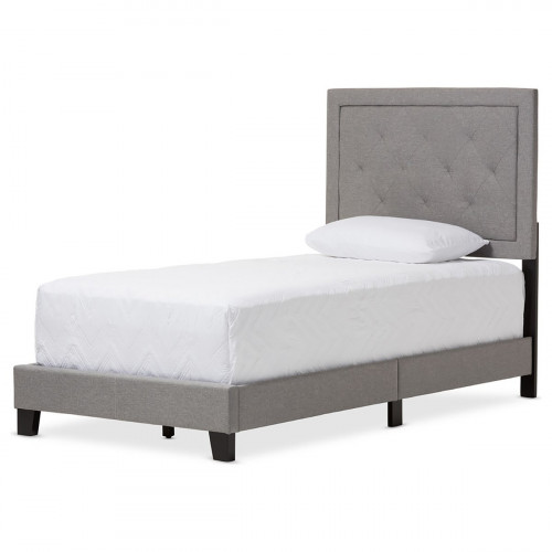кровать paris linen upholstered gray 120х200 в Костроме