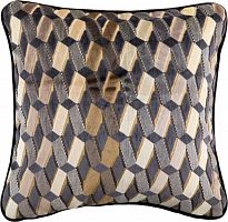 подушка декоративная синяя в мелкий ромб weave в Костроме