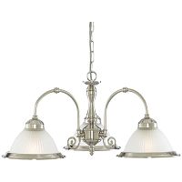 подвесная люстра arte lamp american diner a9366lm-3ss белая в Костроме