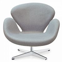 кресло swan chair темно-серое в Костроме