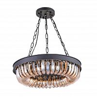 люстра terra black amber d50 черная, стекло янтарного цвета в Костроме