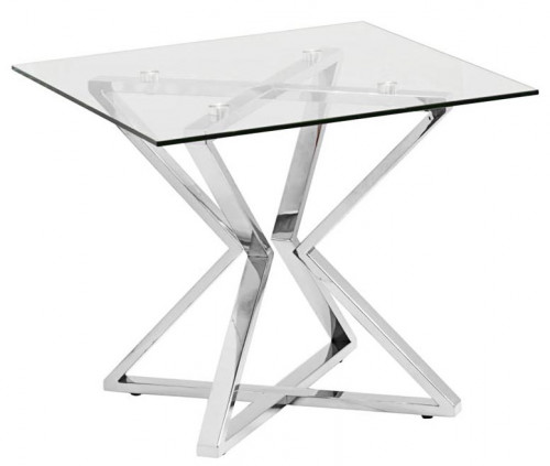 стол журнальный cube silver хром в Костроме