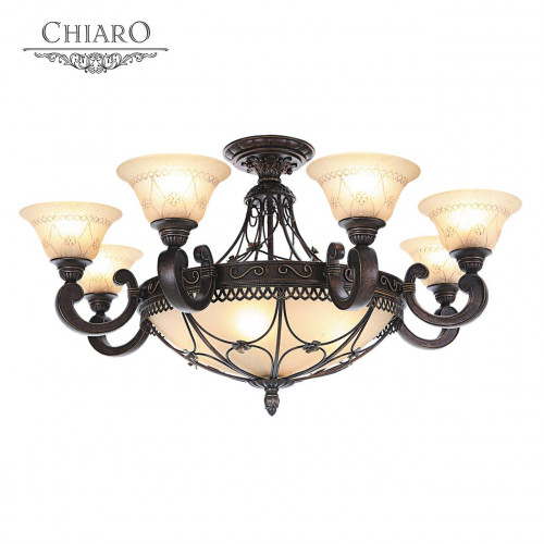 потолочная люстра chiaro айвенго 382012812 бежевая в Костроме