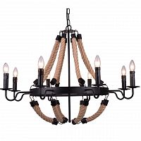 подвесная люстра arte lamp marsiglia a8956lm-8bk в Костроме