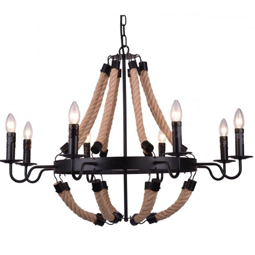 подвесная люстра arte lamp marsiglia a8956lm-8bk в Костроме