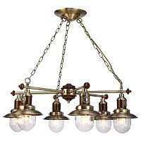 подвесная люстра arte lamp sailor a4524lm-6ab в Костроме