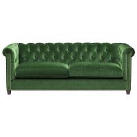 диван chesterfield 2.0 прямой зеленый в Костроме