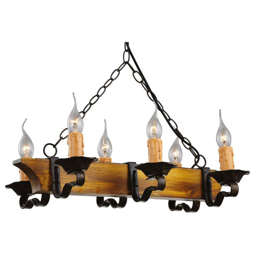подвесная люстра arte lamp taverna a9525lm-6br в Костроме