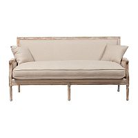 диван auguste salon bench with burlap прямой бежевый в Костроме