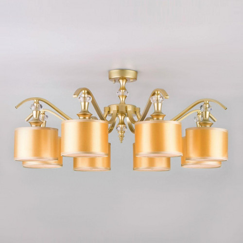 потолочная люстра eurosvet ofelia 60070/8 перламутровое золото в Костроме