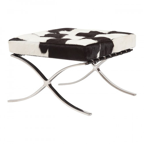 оттоманка barcelona stool бело-черная в Костроме