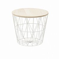 стол-корзина flora m белый в Костроме