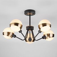 потолочная люстра eurosvet jasper 70093/5 черная белая в Костроме