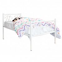 кованая кровать детская 80х190 белая лацио kids в Костроме