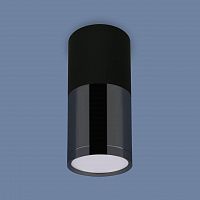 потолочный светодиодный светильник elektrostandard dlr028 6w 4200k черный матовый 4690389121999 в Костроме