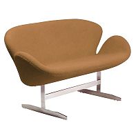 диван swan sofa прямой коричневый в Костроме