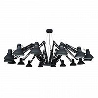 подвесная люстра arte lamp ragno a2043sp-16bk черная в Костроме