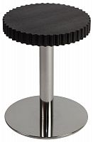 стол журнальный onduline 1 - ash wengé stained chromed metal 180392-1 черный в Костроме