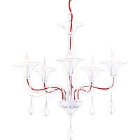 подвесная люстра arte lamp artefact a3225lm-5wh белая в Костроме